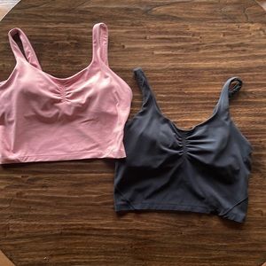 Lululemon Crop Tops (2), very good condition, no stains, Size 8.